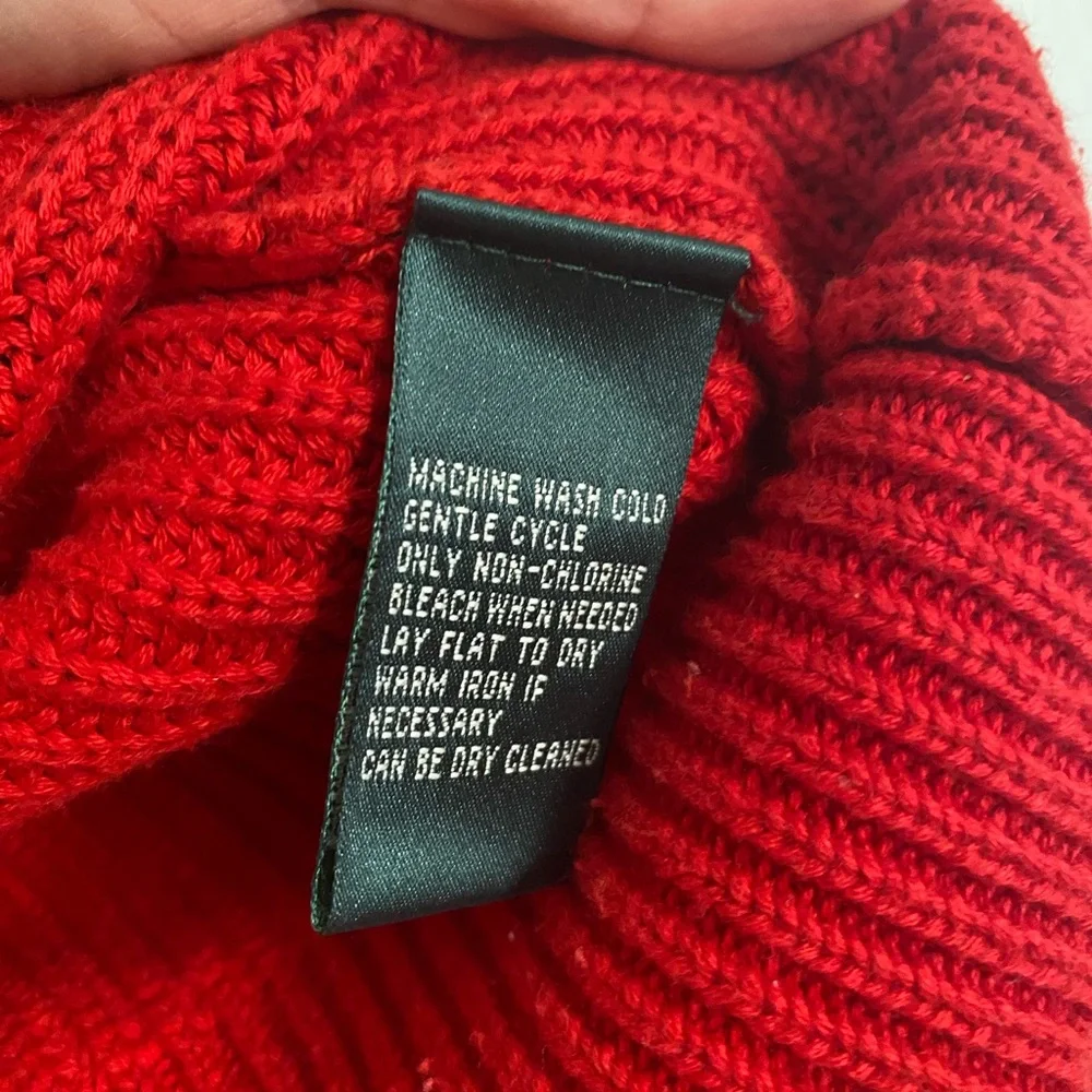 Ralph Lauren Women's Red cotton cardigan Sweater - Picture 5 of 7